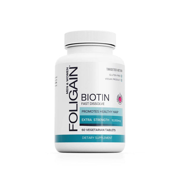 FOLIGAIN Biotin Supplement For Healthier-Looking Hair (Fast Dissolve) - FOLIGAIN EU