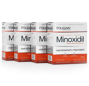 FOLIGAIN Minoxidil 5% Hair Regrowth Treatment For Men 12 Month Supply - FOLIGAIN EU